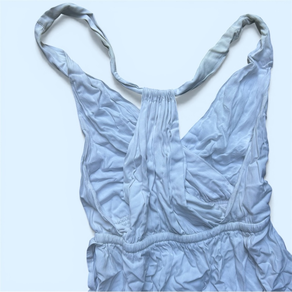 l*space Pale Blue Maxi Dress with Gathered Waist - Picture 2 of 4